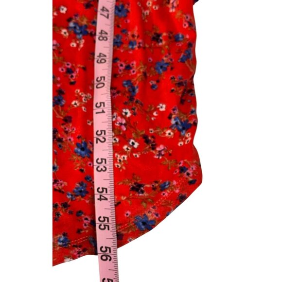 Lola Grace Red Floral Maxi Dress Sleeveless Small - Picture 11 of 11